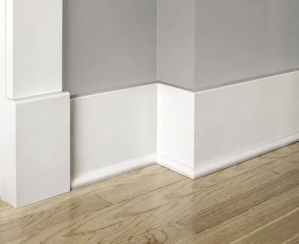 Simple baseboard with trim